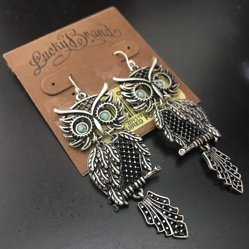 ✨NWT✨ Lucky Brand Owl Earrings